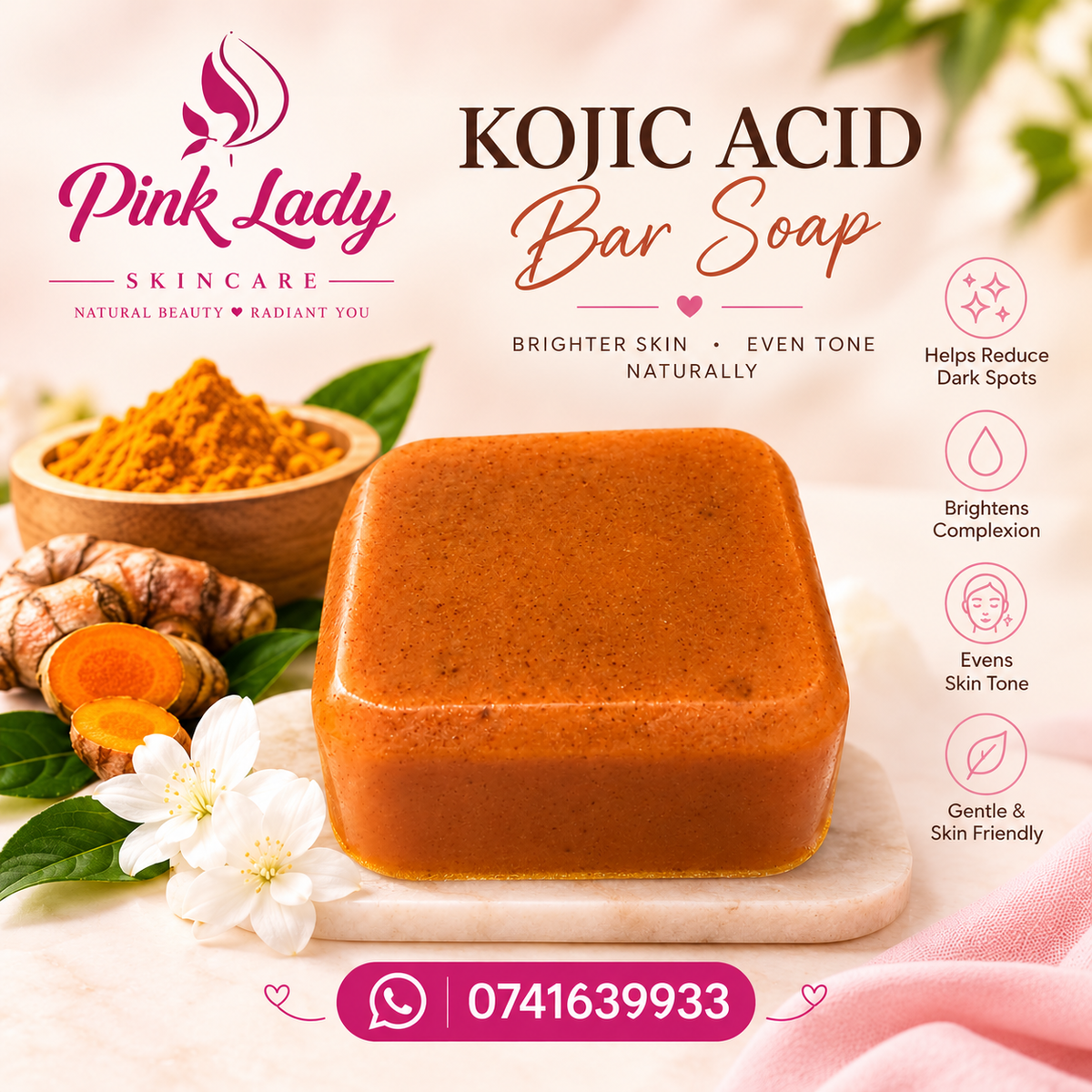 Kojic Acid Bar ( Face & body Soap)