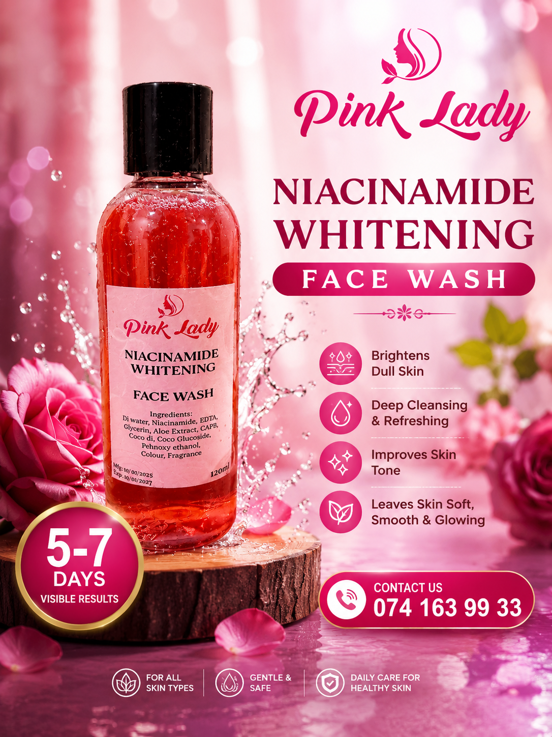 Niacinamide Whitening Face wash