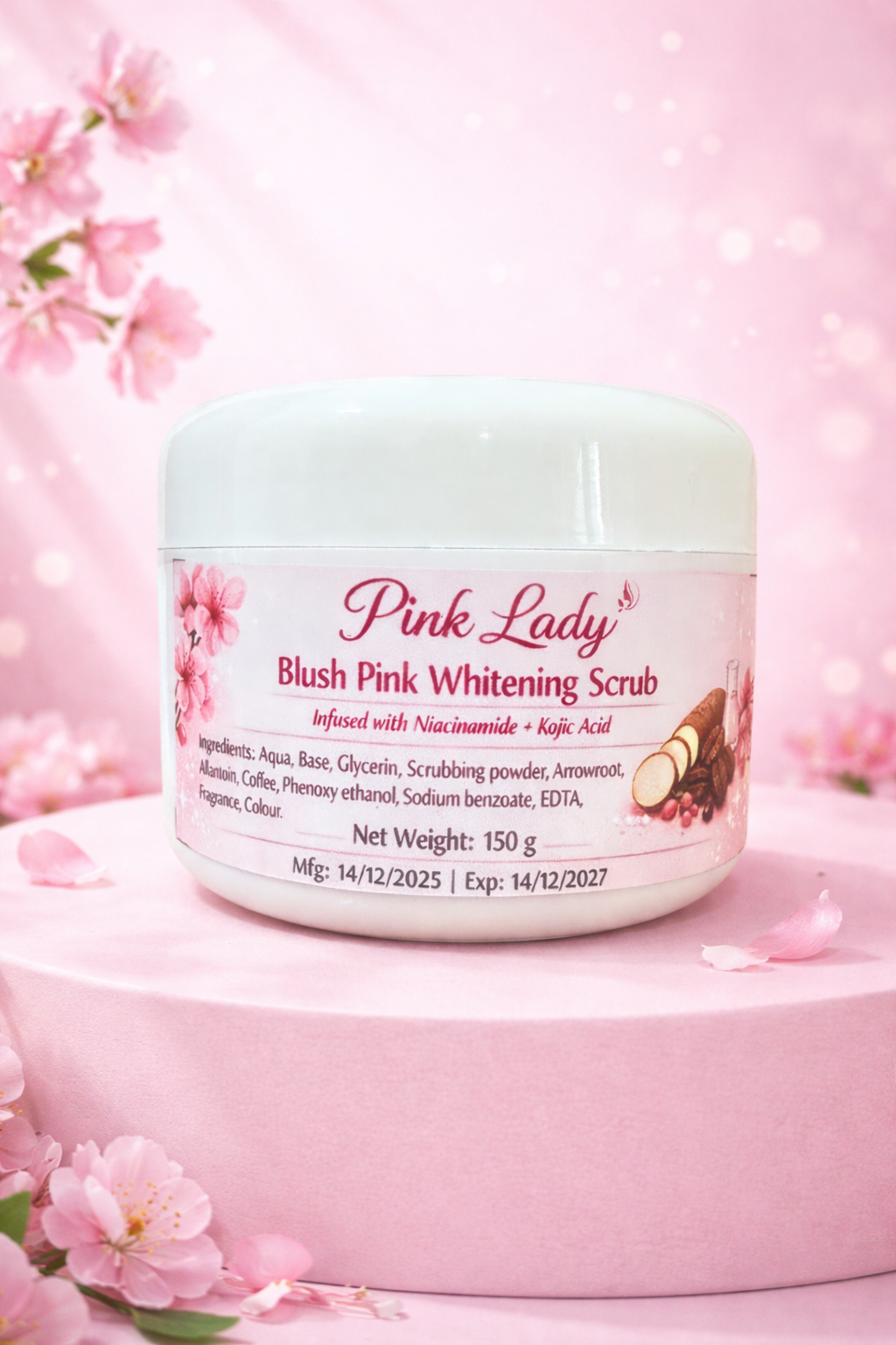 Blush Pink Whitening Scrub