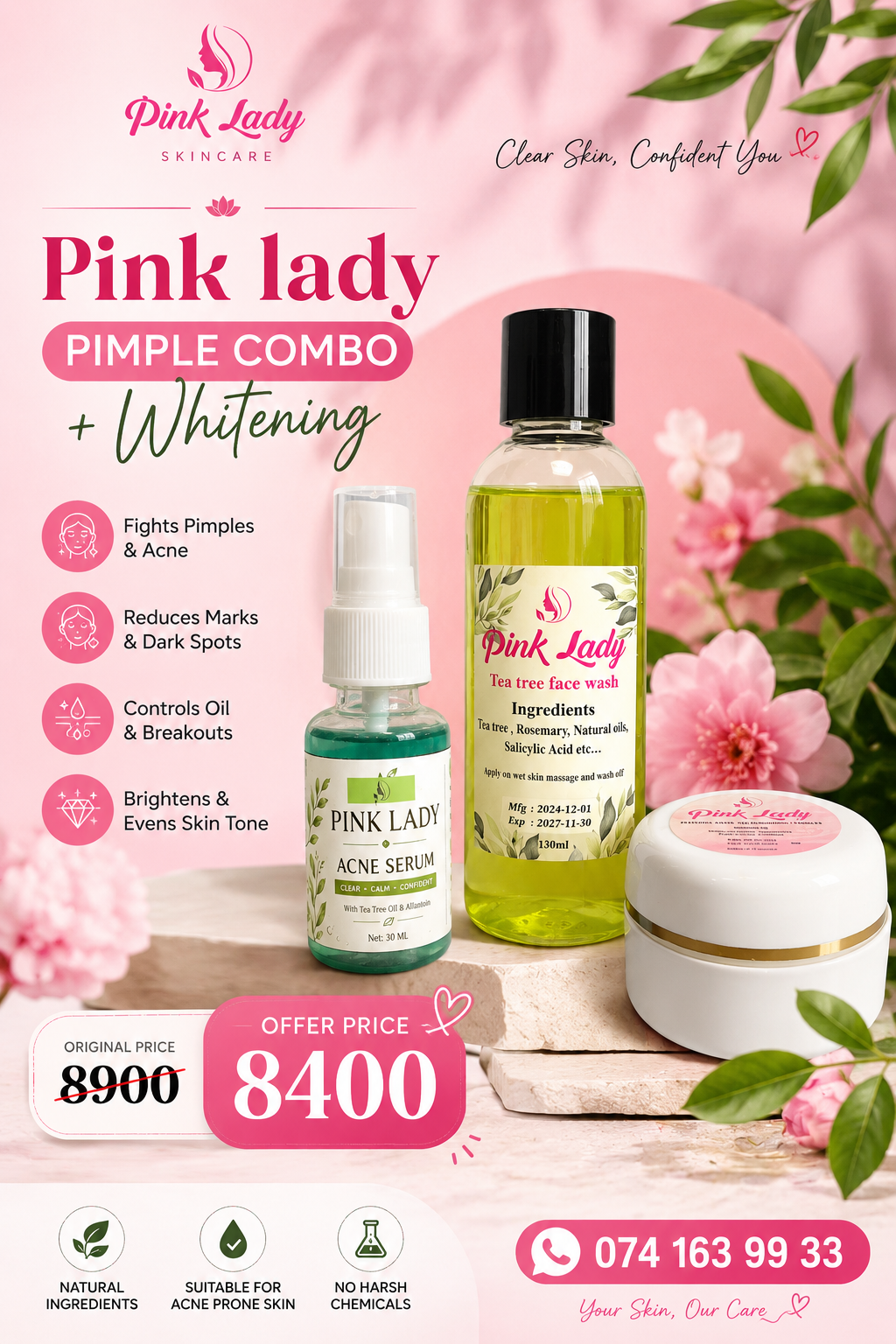 Pimple cure+ Whitening Combo