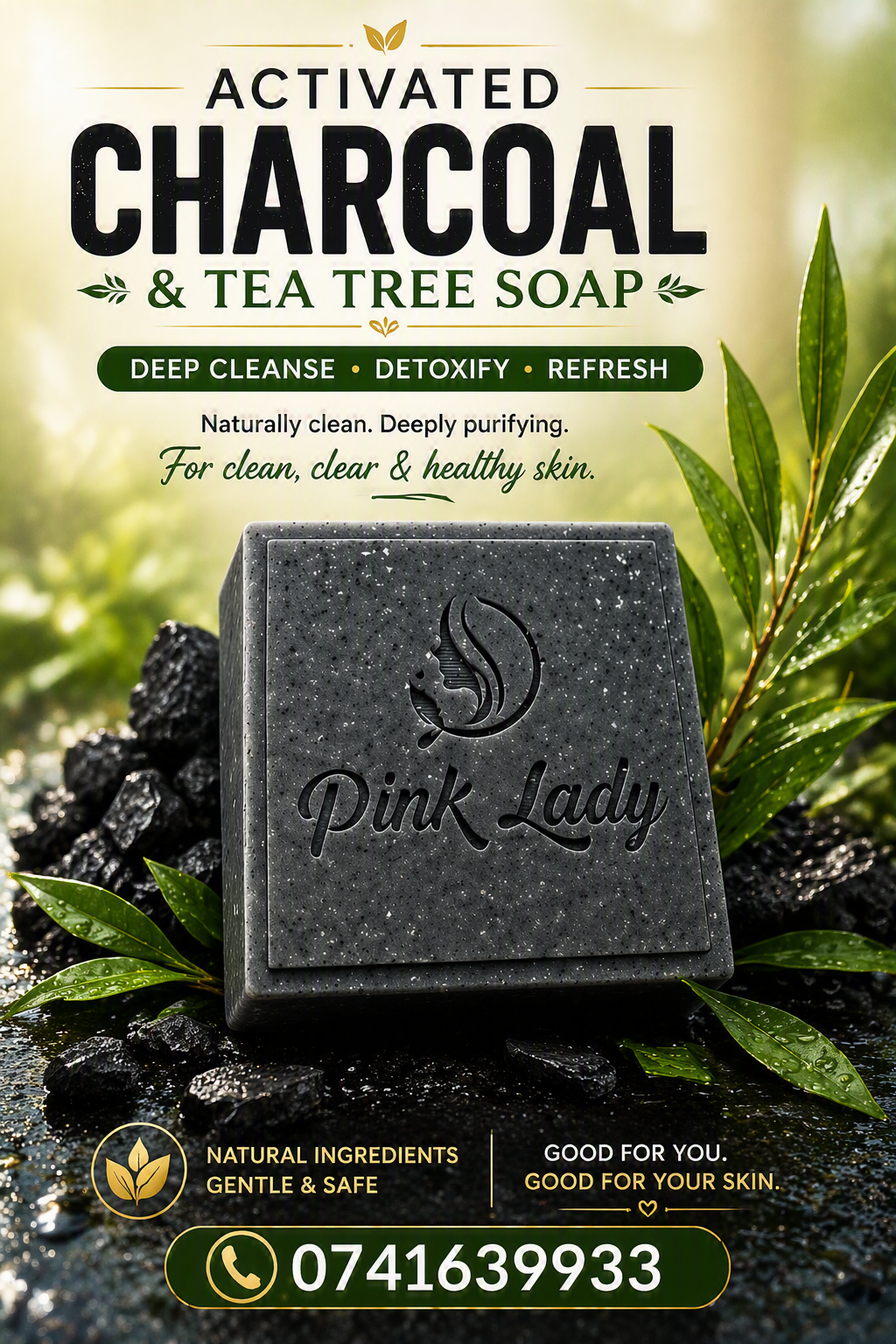 Activated Charcoal & Tea Tree Soap