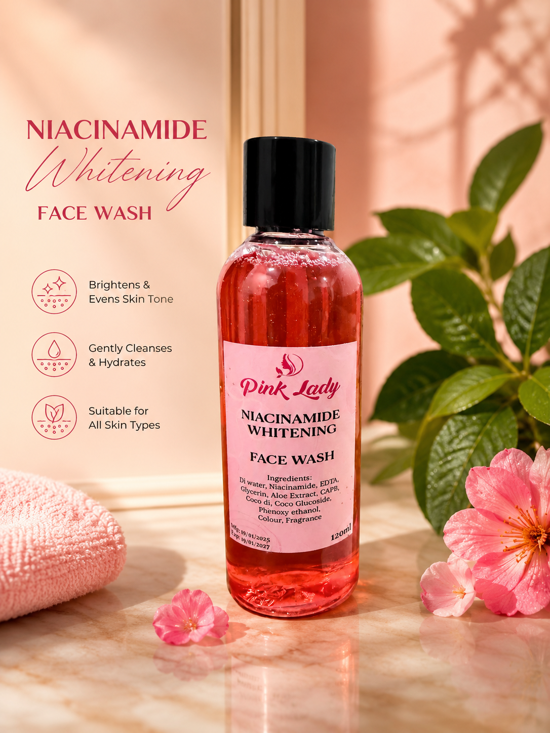Niacinamide Whitening Face wash
